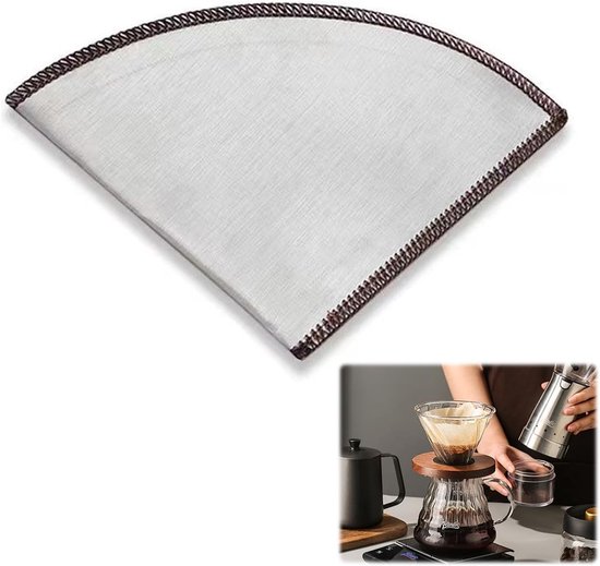 200 stuks koffiefilters, maat 1, V-vormig koffiefilterpapier