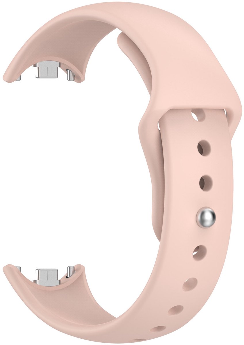 Stravo 2-Pack Siliconen Bandjes voor Xiaomi Smart Band 11 / 10 / 9 / 8 – Klassieke Sport Horlogebandjes met Druksluiting – Rood + Roze thumbnail 5