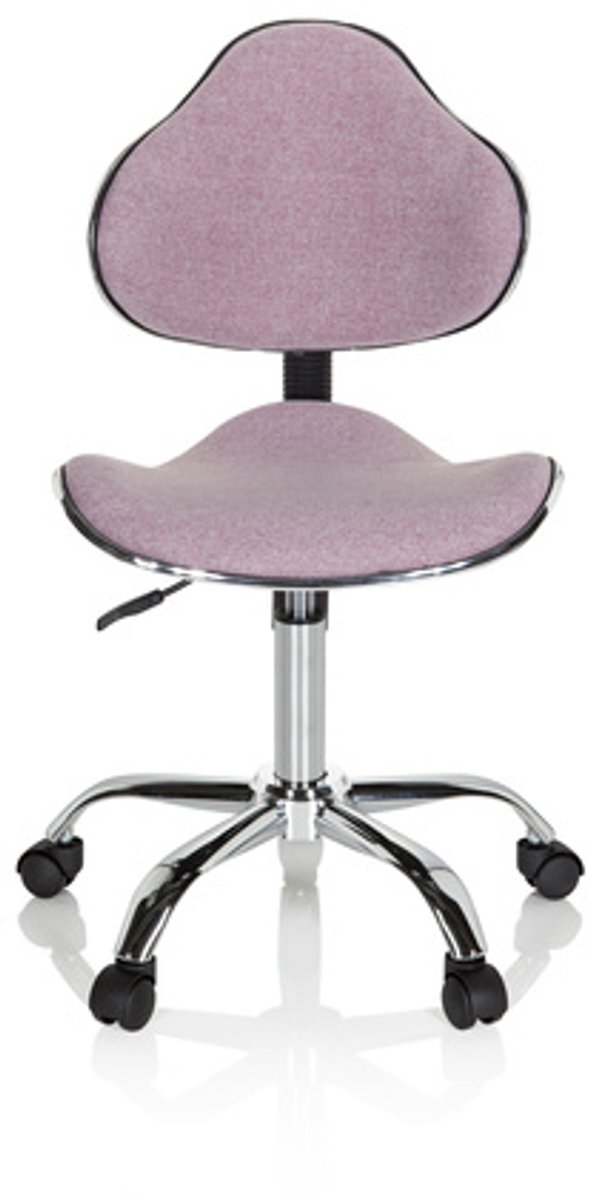 Kinder bureaustoel KIDDY GTI-3 stof roze hjh OFFICE