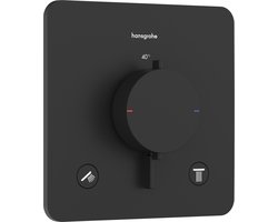 hansgrohe Ecostat Comfort Q - Inbouwthermostaat - Ecostat thermostaat - Mat Zwart