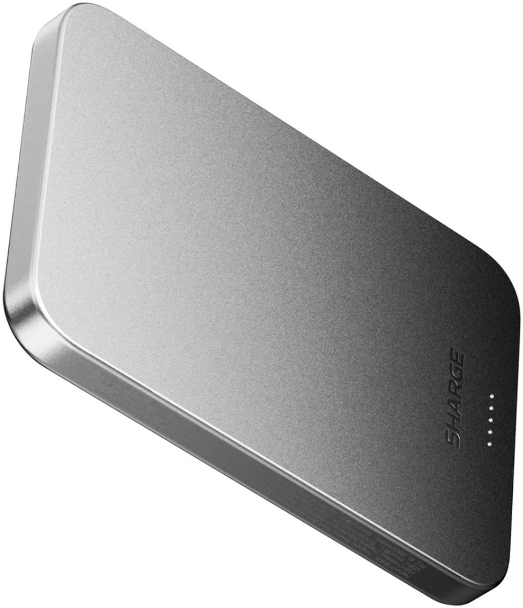 SHARGE AeroMag Powerbank 5000mAh - Ultra Slim Zwart - afbeelding 3