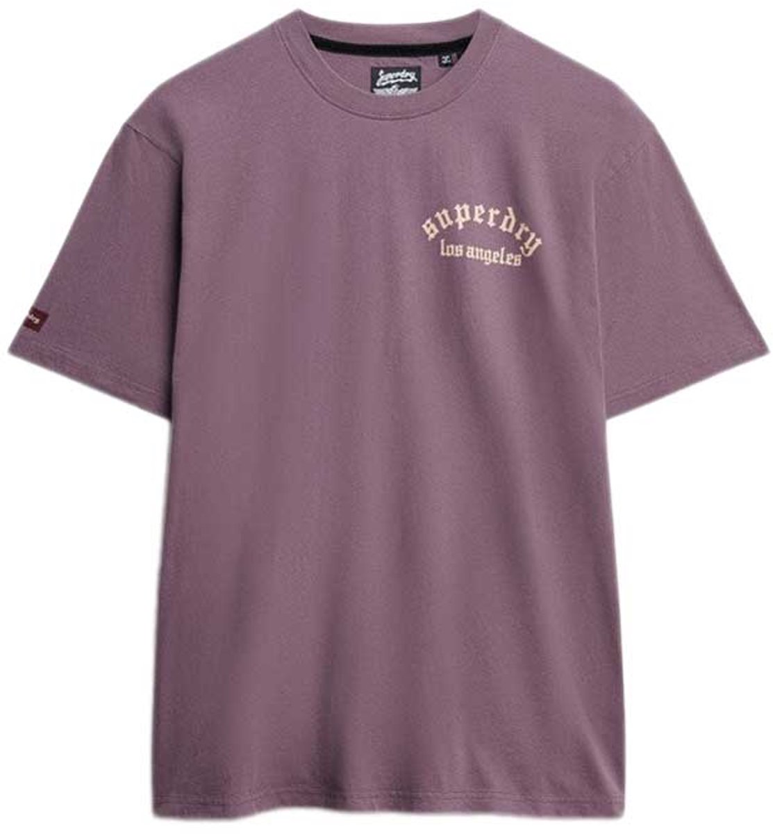 Superdry Wijdvallend Tattoo T-Shirt Heren T-shirts Paars