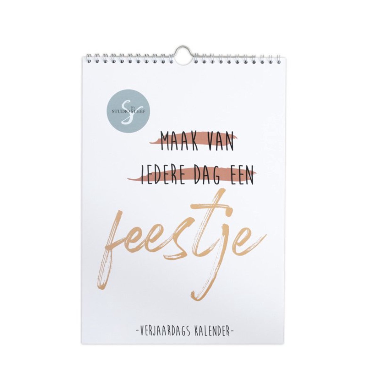 Verjaardagskalender - hippe kalender - decoratie - Kado / cadeau - a4 formaat
