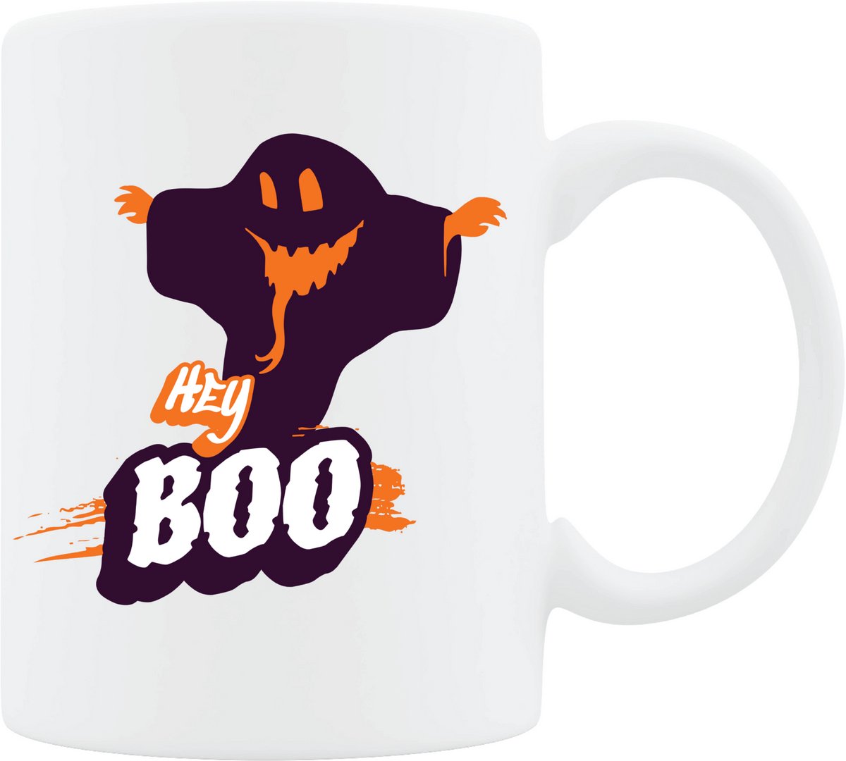 Mok - Hey Boo - Het perfecte cadeau om Halloween tot leven te brengen