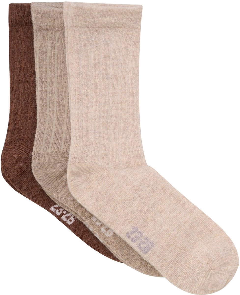 Minymo kindersokken Wool Socks Rib, 3-pack 5980
