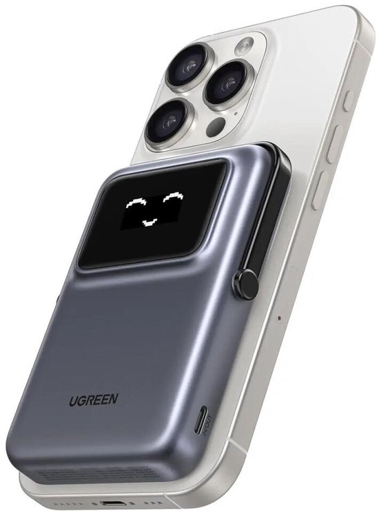 UGREEN Uno Draadloze Powerbank 10.000 mAh Grijs - UGREEN - €44,95