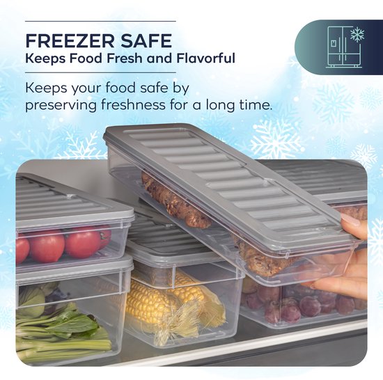 Coffret de conservation alimentaire Soft Chef Fresh Box 20 pièces (8x600 ml 4x1170 ml 4x1200 ml 4x2400 ml) Sans BPA, hermétique, anti-fuite, compatible micro-ondes, lave-vaisselle et congélateur