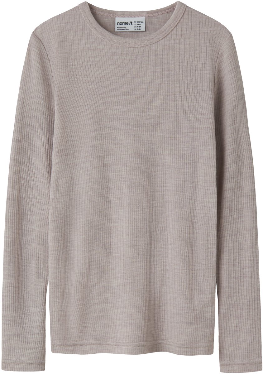 NAME IT - NKNWAX WOOL RIB LS TOP - Unisex - Lange mouwen shirts