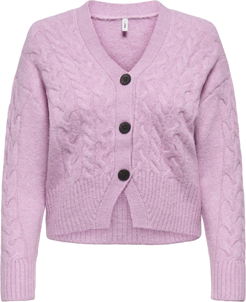 ONLY - ONLRIO LIFE LS CABLE CARDIGAN KNT - Dames - Cardigans