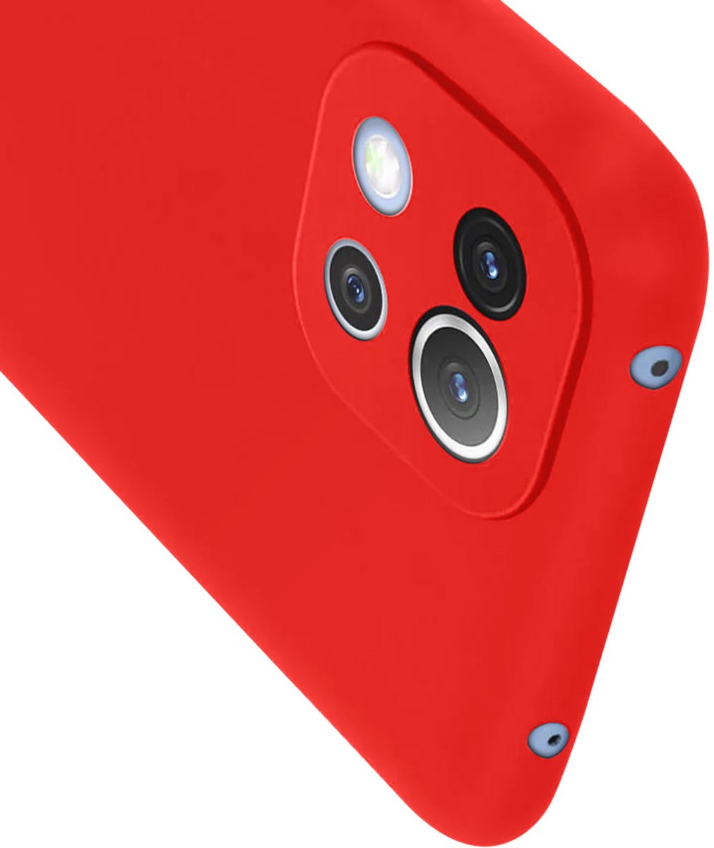 Jaym, Hoesje voor Xiaomi Mi 11 Lite 4G / 5G Premium Zacht Voelen, Rood