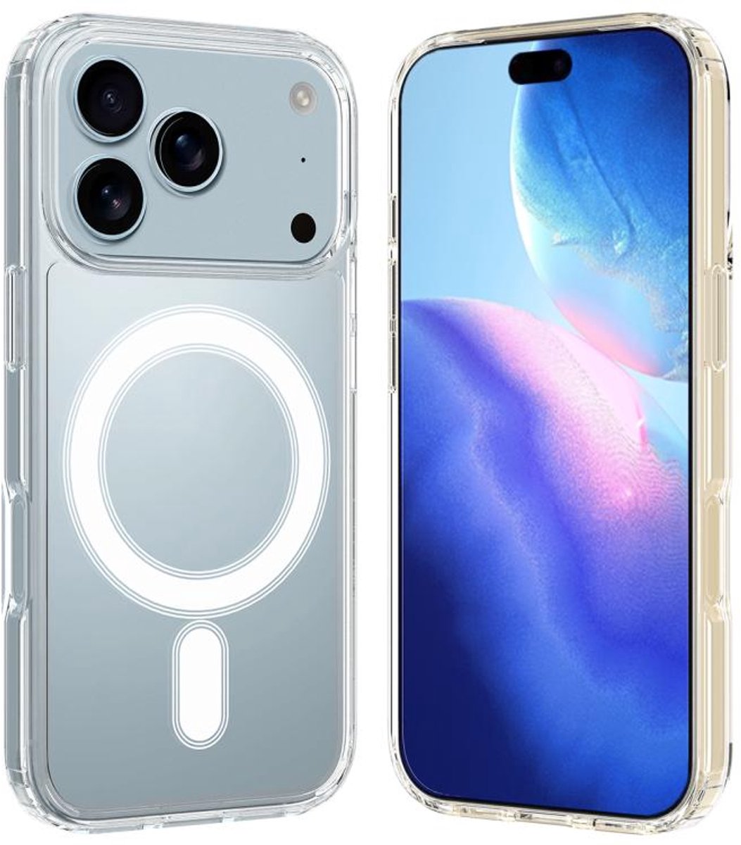 Shopiso Clear Series – Telefoonhoesje – iPhone 17 Pro Max – Transparant – Shockproof