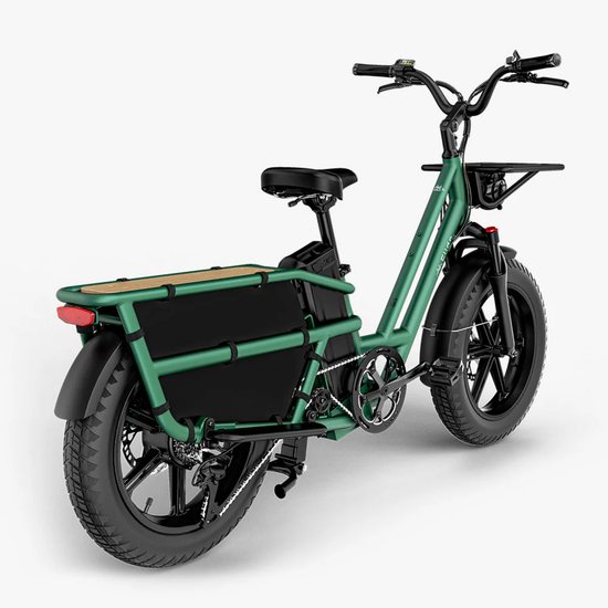 Fiido T2 2025 - Elektrische Longtail Bakfiets - Bosgroen — afbeelding 3