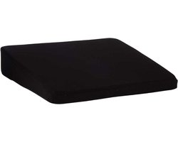 Schuimkussen ergonomisch - zwart - betere zithouding - ergonomisch kussen - 41 x 41 cm