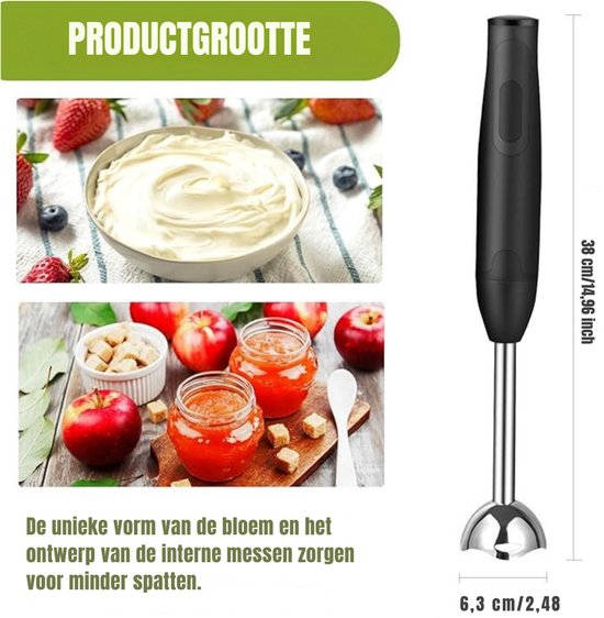 SCH® Mixer staafmixer - Mixer - Mixer handmixer - Zilver - ‎1cm x 1cm x 1cm van Merkloos — afbeelding 5