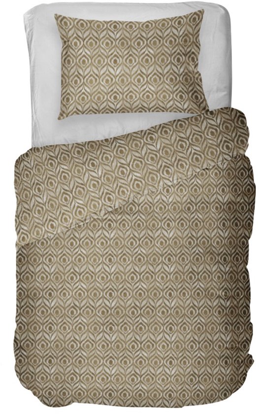Kayori Yra Dekbedovertrek Flanel - 240x200-220 +2 slopen - Superzacht & Isolerend - Lits-jumeaux - Goud van Kayori — afbeelding 3