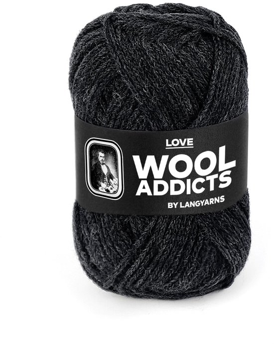 Lang Yarns Wooladdicts Love antraciet 70