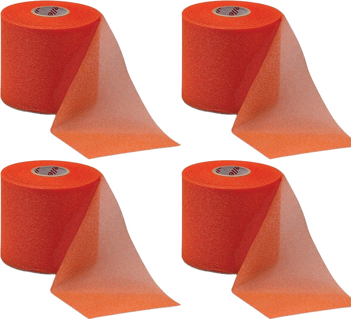 Mueller Underwrap Tape - Voetbal Sokken Tape - Scheenbeschermers tape - Oranje - 4 stuks