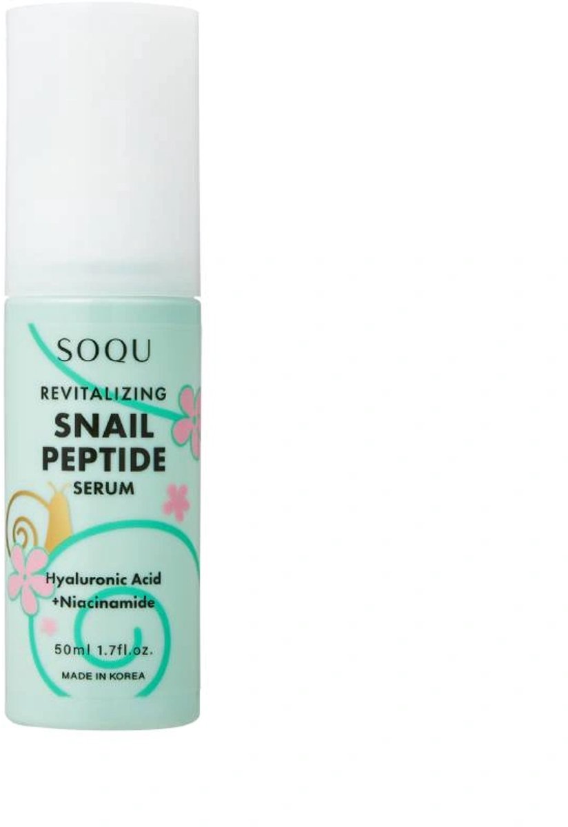 Soqu Revitaliserend Slakpeptideserum / Hydraterend serum met slakkenafscheiding 50 ml