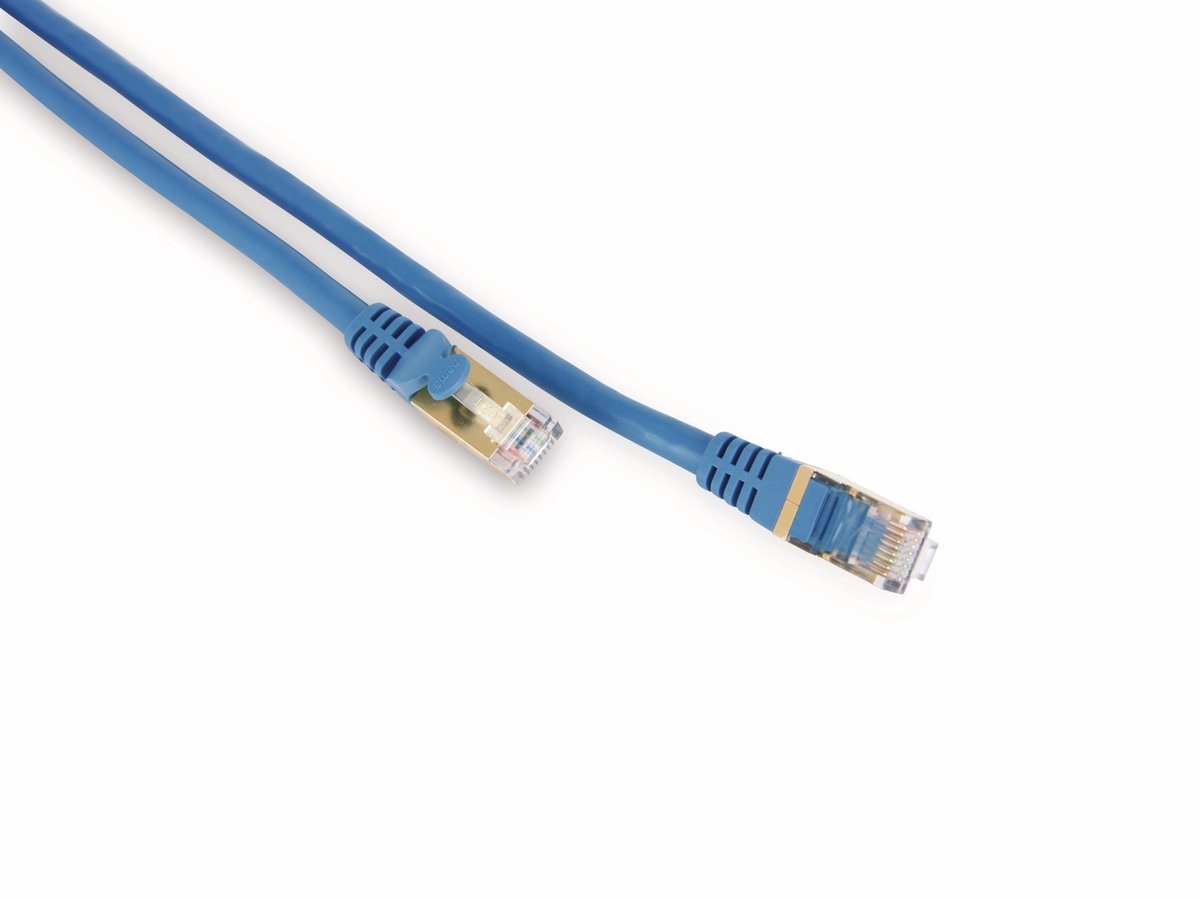 Patchkabel cat 6 S/FTP PIMF Halogenfrei blau 0,5m