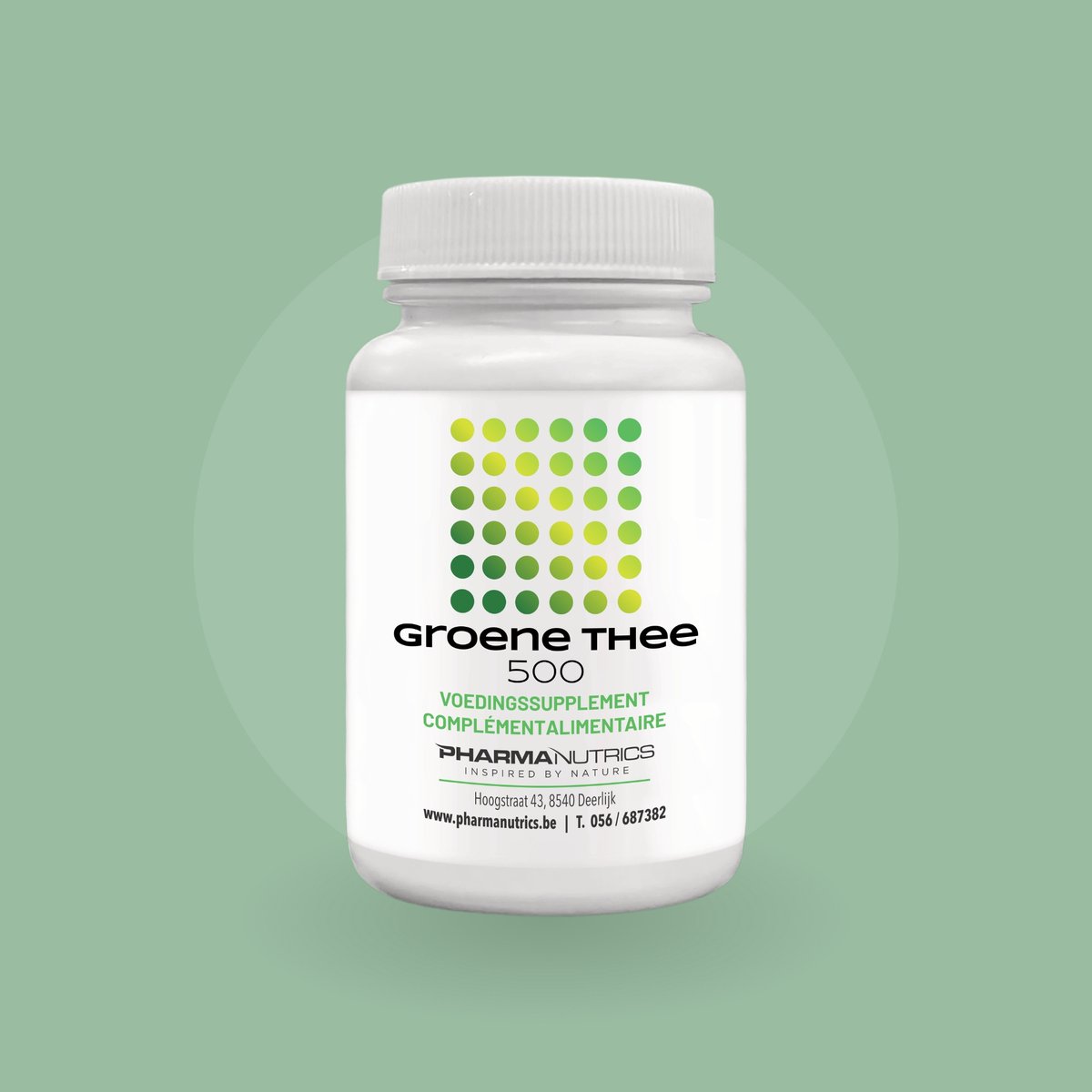 PharmaNutrics Groene Thee 500 (EGCG) – metabolisme, energie & vetverbranding (60 Caps)