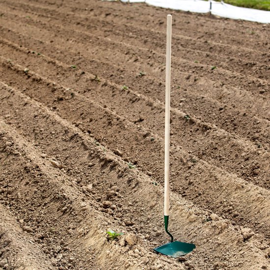 KADAX Huizenploeg van staal, cultivator met houten steel, handploeg, ploegschar, aardappelhocker, tuingereedschap voor het verzamelen van aardappelen en groenten, tuingereedschap (groot) van Merkloos	 — afbeelding 5
