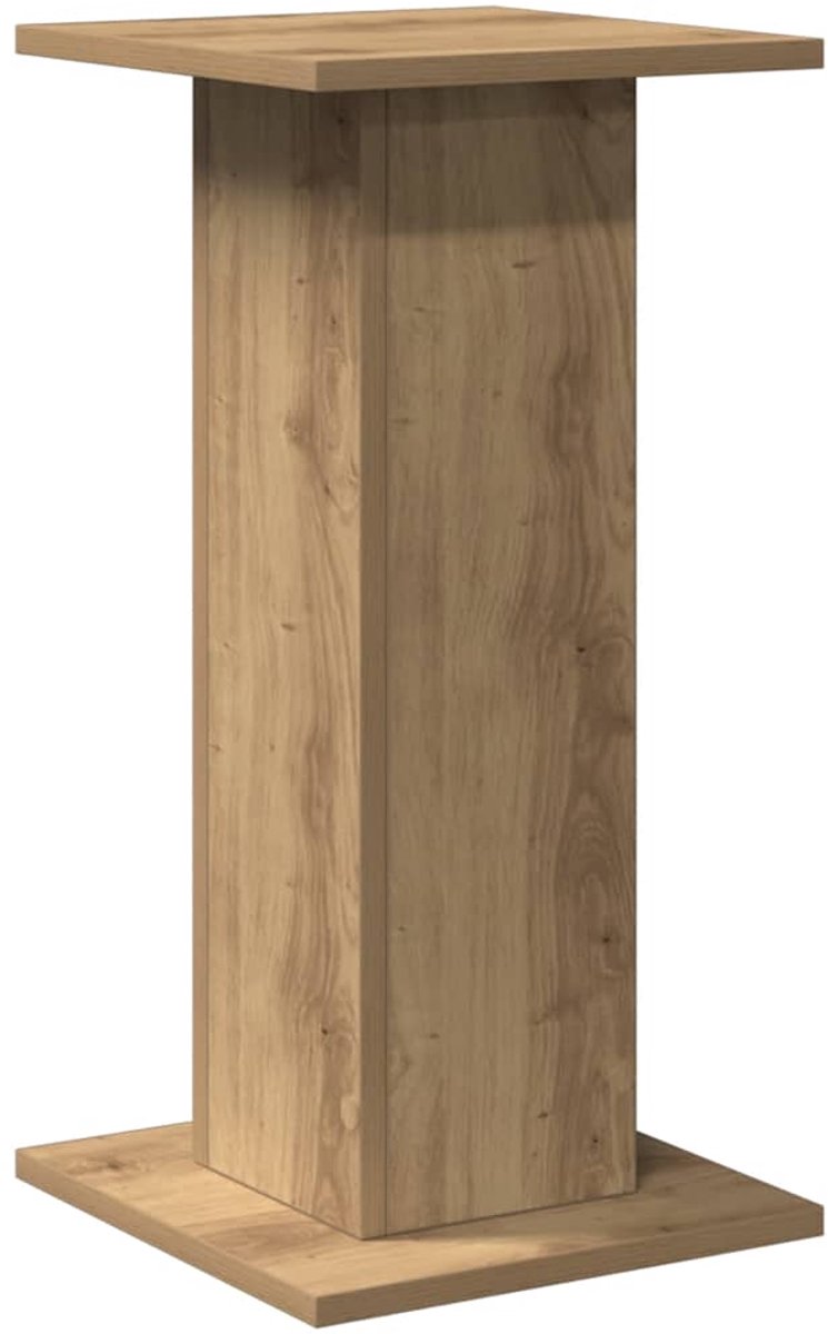 vidaXL - Speakerstandaards - 2 - st - 30x30x60 - cm - hout - artisanaal - eikenkleurig