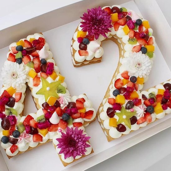 Groot siliconen aantal cakevorm bakken voor verjaardag - nummer 4