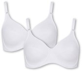 Bügel-BH Rock'n'Roll W (2-er Pack) Gemaakt van 100% katoen, comfortabel, vormgevend, niet gevoerd en zonder cups