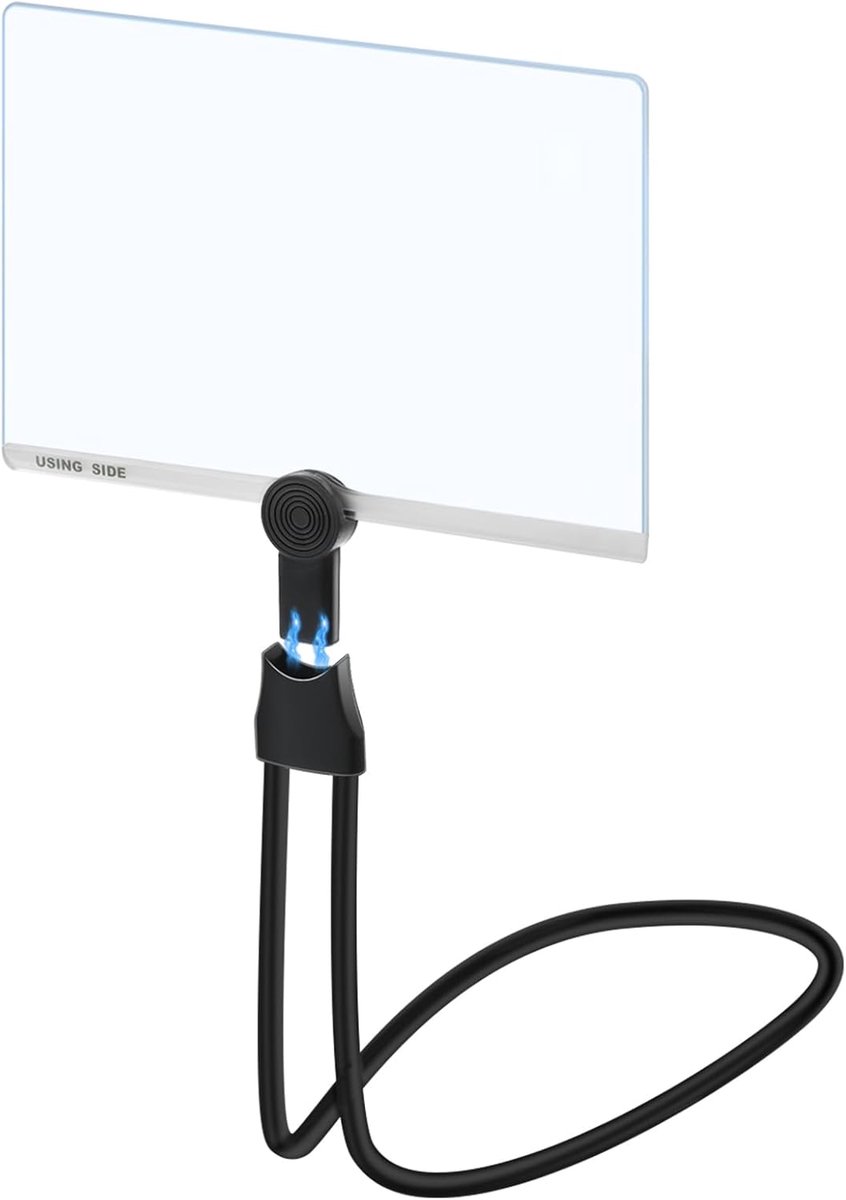 5 x upgrade leesloep voor senioren, groot, handsfree flexibele zwanenhals, 24 x 17,3 cm, volledige pagina, hangende nek, vergrootglas voor lezen, reparatie, naaien, kruis, laag zicht, senioren