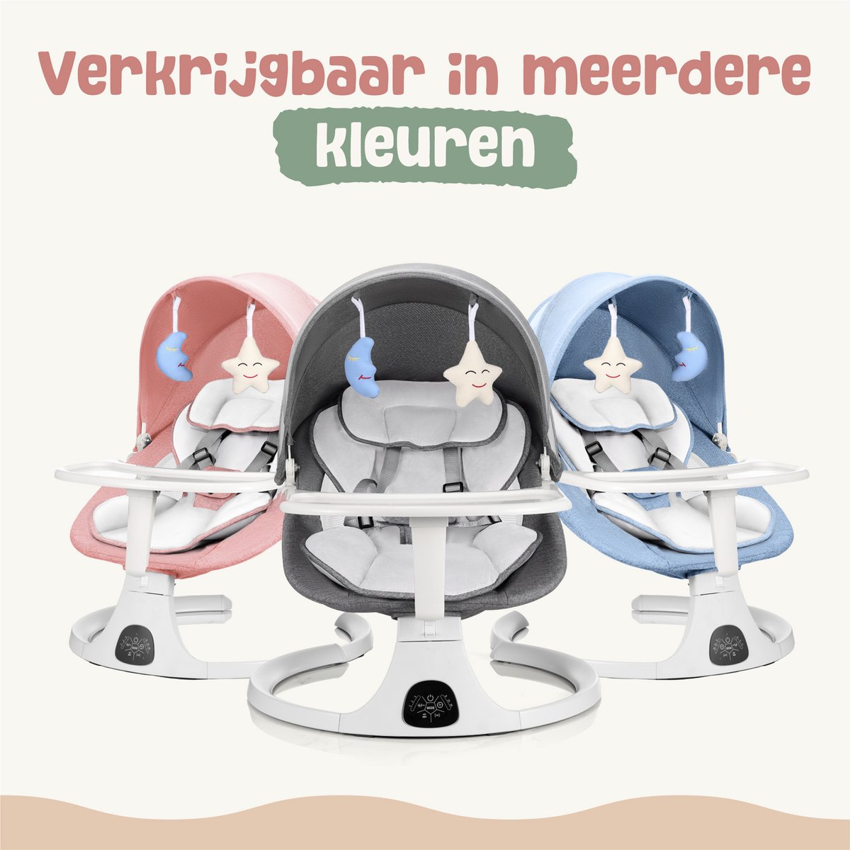 Elovia Elektrische Wipstoel - Muziek en Swing Opties - Roos thumbnail 2