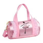 Ynkkvre - Sac de Danse Princess - Sac bandoulière pour ballet - Sac de sport pour Filles - Rose - Cadeau pour la Danse et la gym