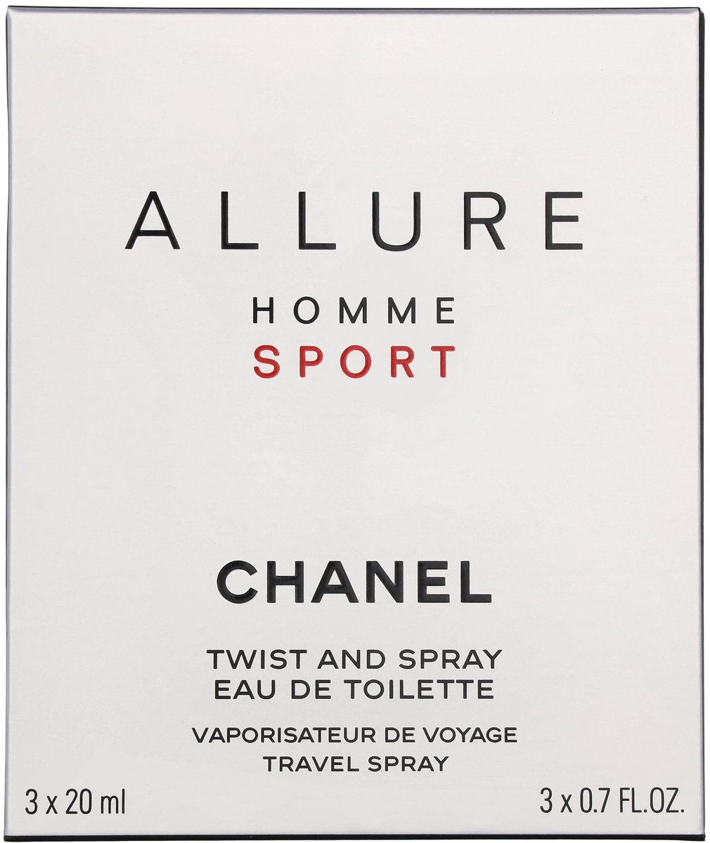 Chanel Allure Homme Sport 3 x 20 ml - Eau de Toilette - Herenparfum - Navulbaar – foto 4