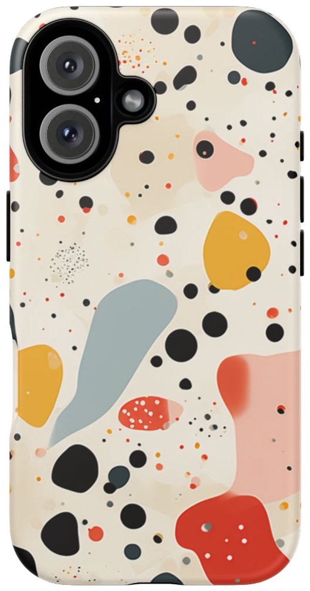 Kleurrijk Terrazzo-Patroon – Telefoonhoesje Geschikt voor iPhone 16