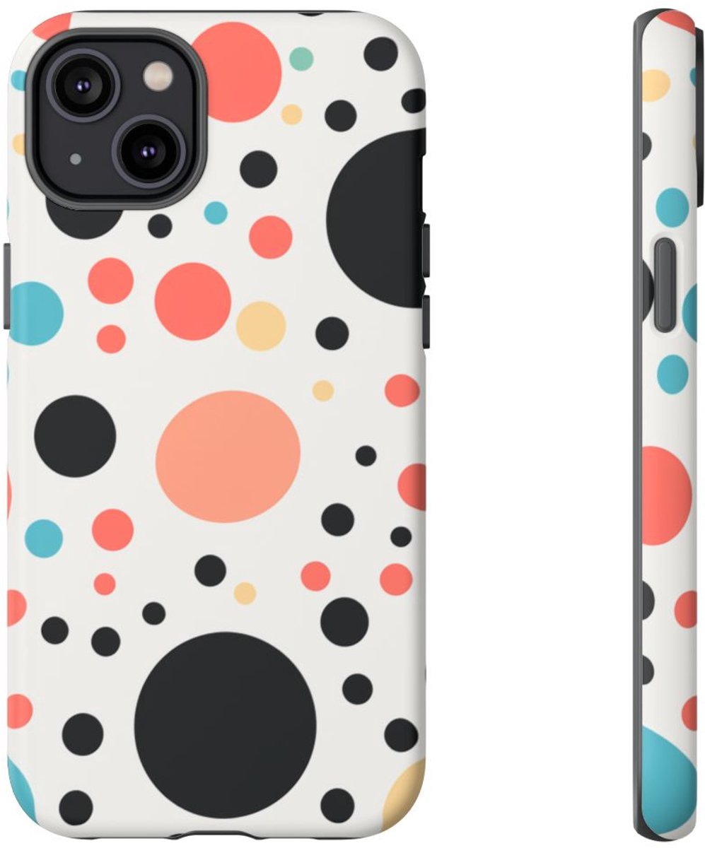 Vrolijk Stippenpatroon in Kleurrijk Design – Telefoonhoesje Geschikt voor iPhone 14 Plus