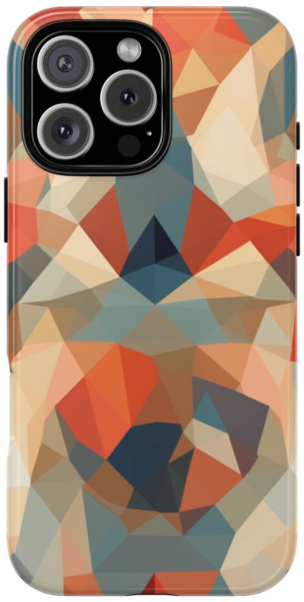 Geometrisch Abstract Patroon – Telefoonhoesje Geschikt voor iPhone 16 Pro Max