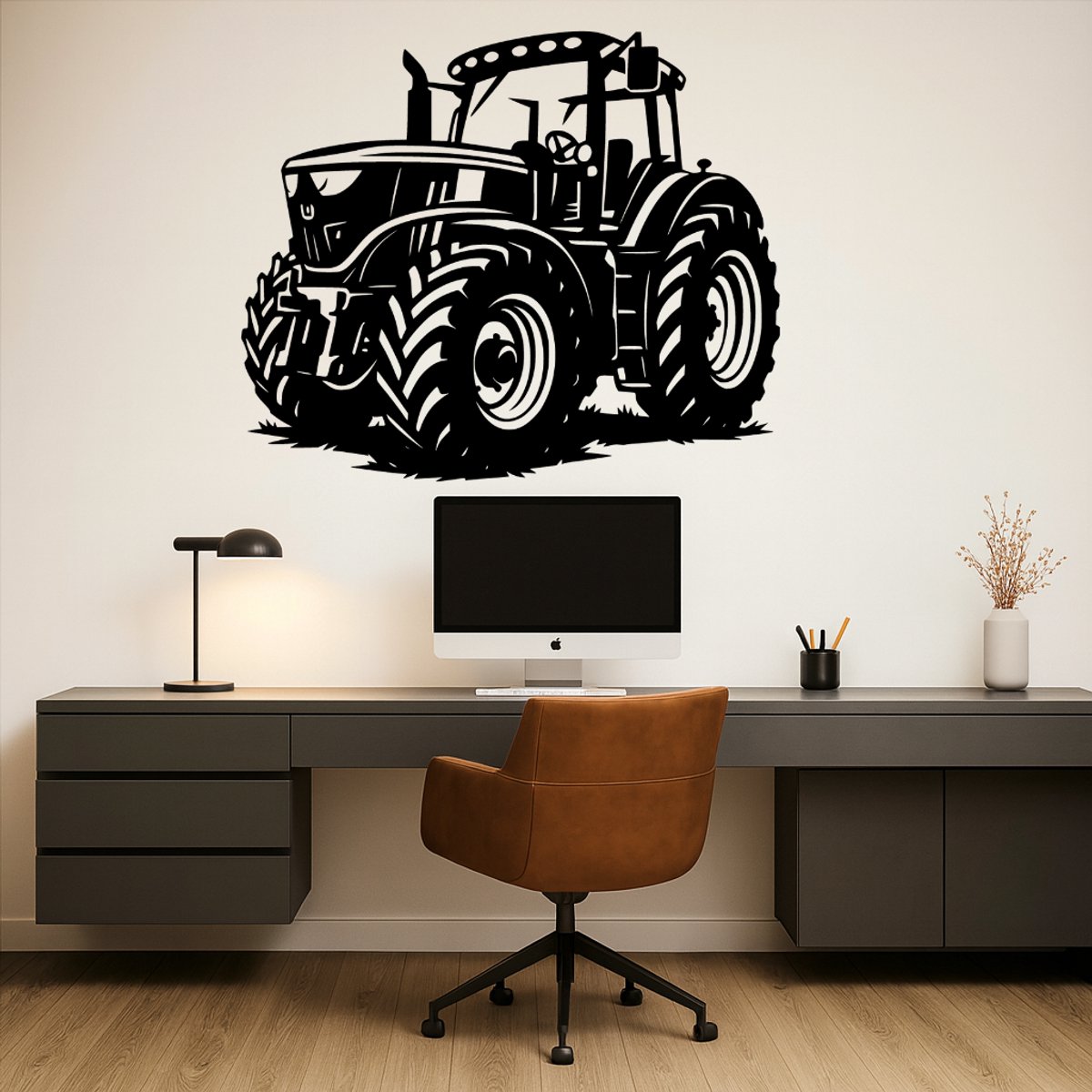 John Deere 6250R Wanddecoratie Hout – Tractor Muurdecoratie – Lasergesneden Landbouw Design – Stoer Cadeau voor Boer & Tractorliefhebber – Schuur & Mancave Decor – 55 cm Breed