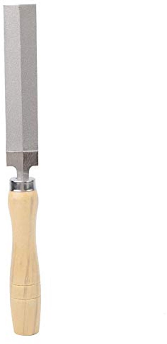 Diamant Vijl 125mm - Houten Handvat - Voor Hout, Glas en Edelstenen