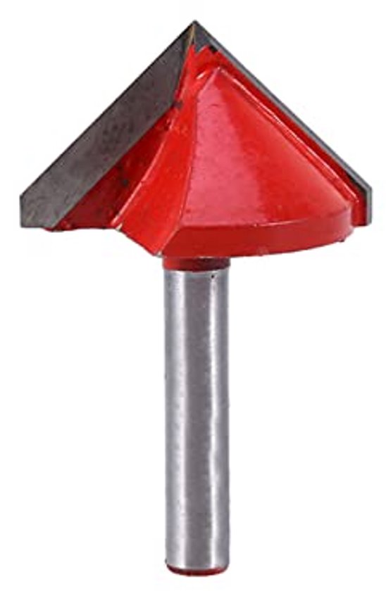 Snijtool Rond V-vormige Freesfrees 1/4 Inch - Dubbelzijdige Snijtool - 90 Graden ...
