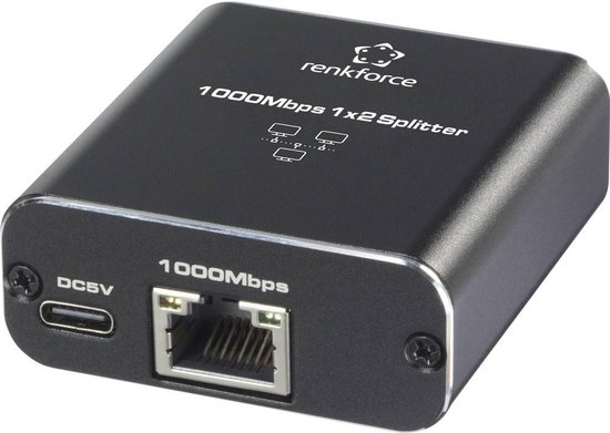 Commutateur Réseau Renkforce RF-GES-200 RJ45 2 ports USB alimentation