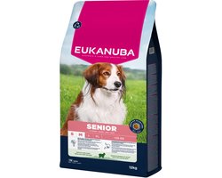 Eukanuba Senior Small & Medium Breed Lam&Rijst - Hondenbrokken - 12 kg