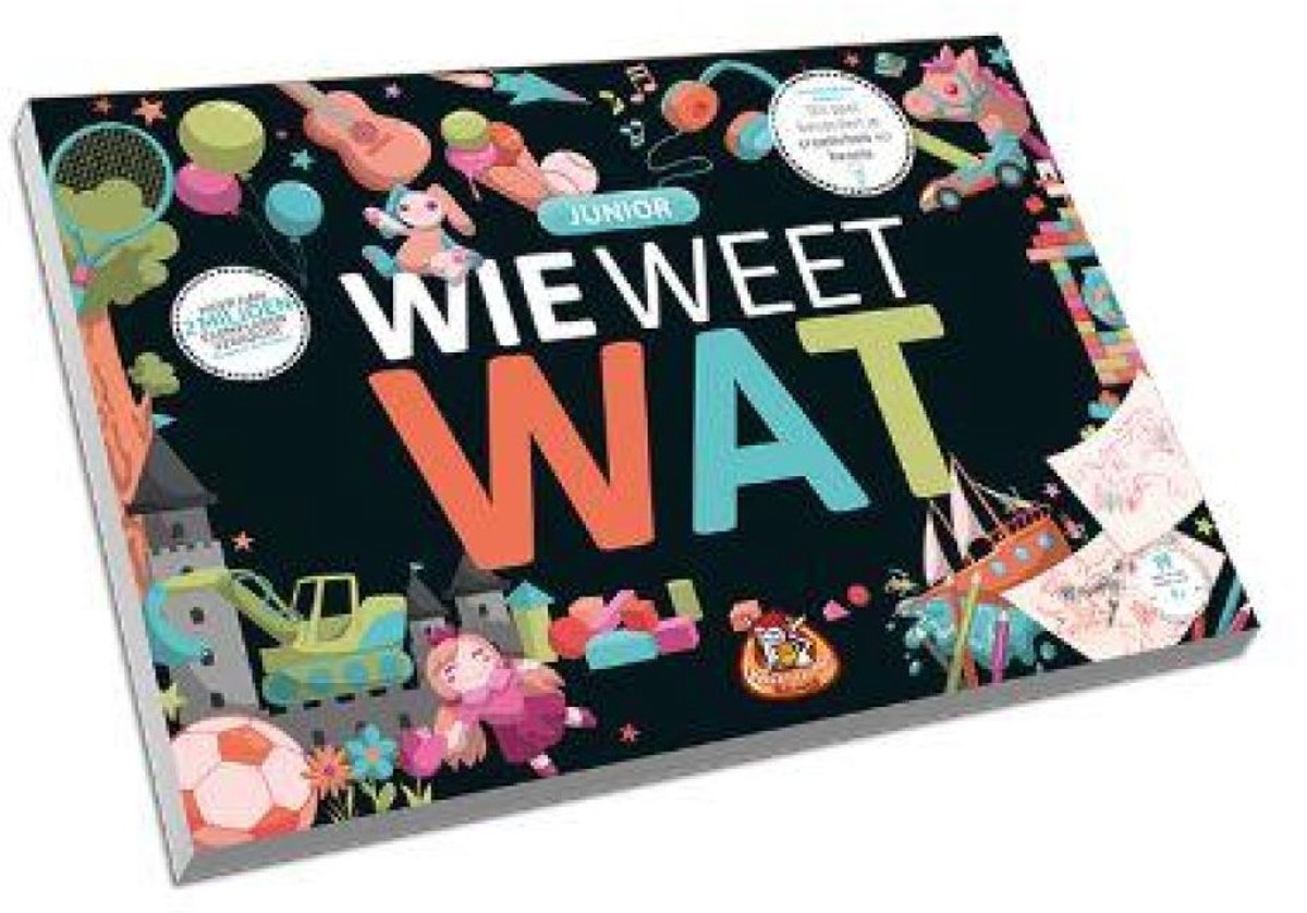 White Goblin Games - Wie Weet Wat: Junior - Partyspel - 2 tot 10 spelers - Speelt snel en de uitleg is nóg sneller - Wie Weet Wat speel je altijd, met iedereen en overal - Ideaal cadeau
