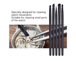 TLVX Precisie Reiniging Borstel Set – Zachte Kleine Borstels voor het secuur schoonmaken van Horloge – Rolex – Breitling – Apple Iphone – Ipad – Watch – Samsung Telefoon – Camera Toestel – Printplaat – Reinigen van Sierraden – 5 Borstels