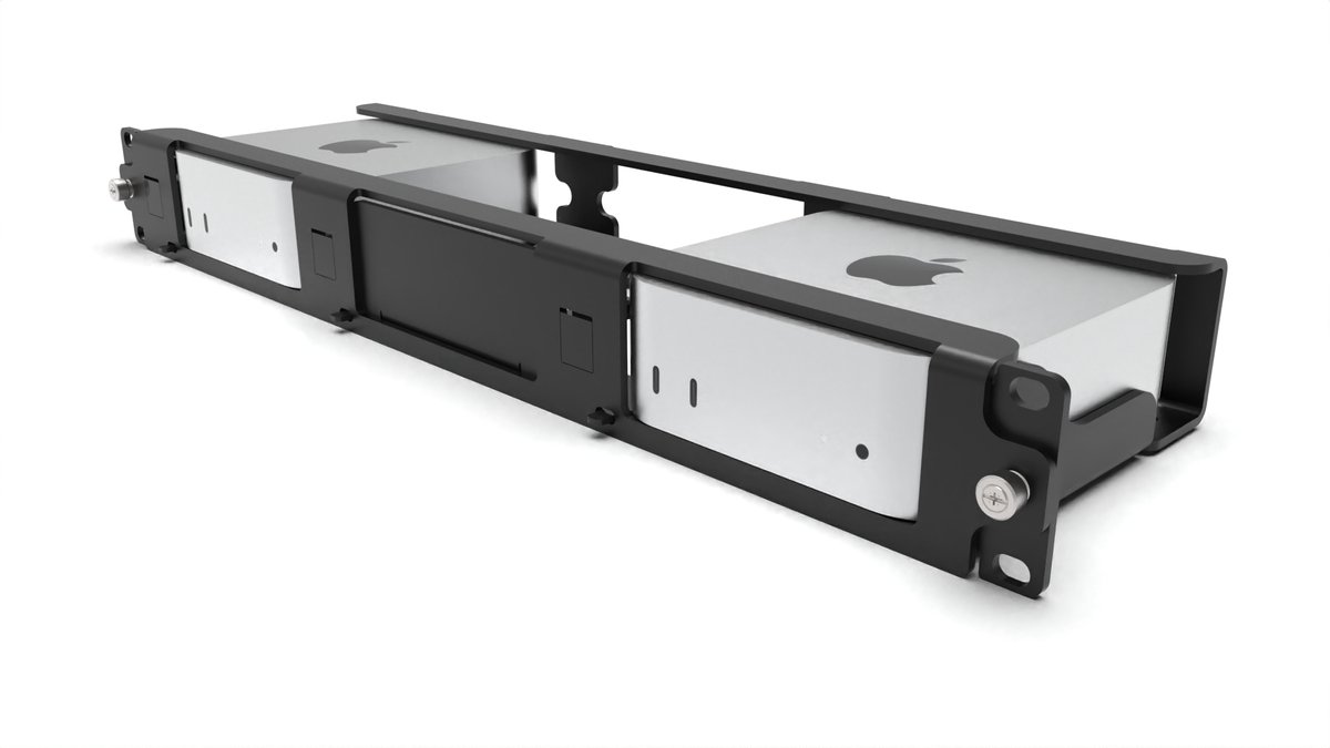 Mac mini M4 Rack Mount 1.25U for 1 to 3 Mac minis