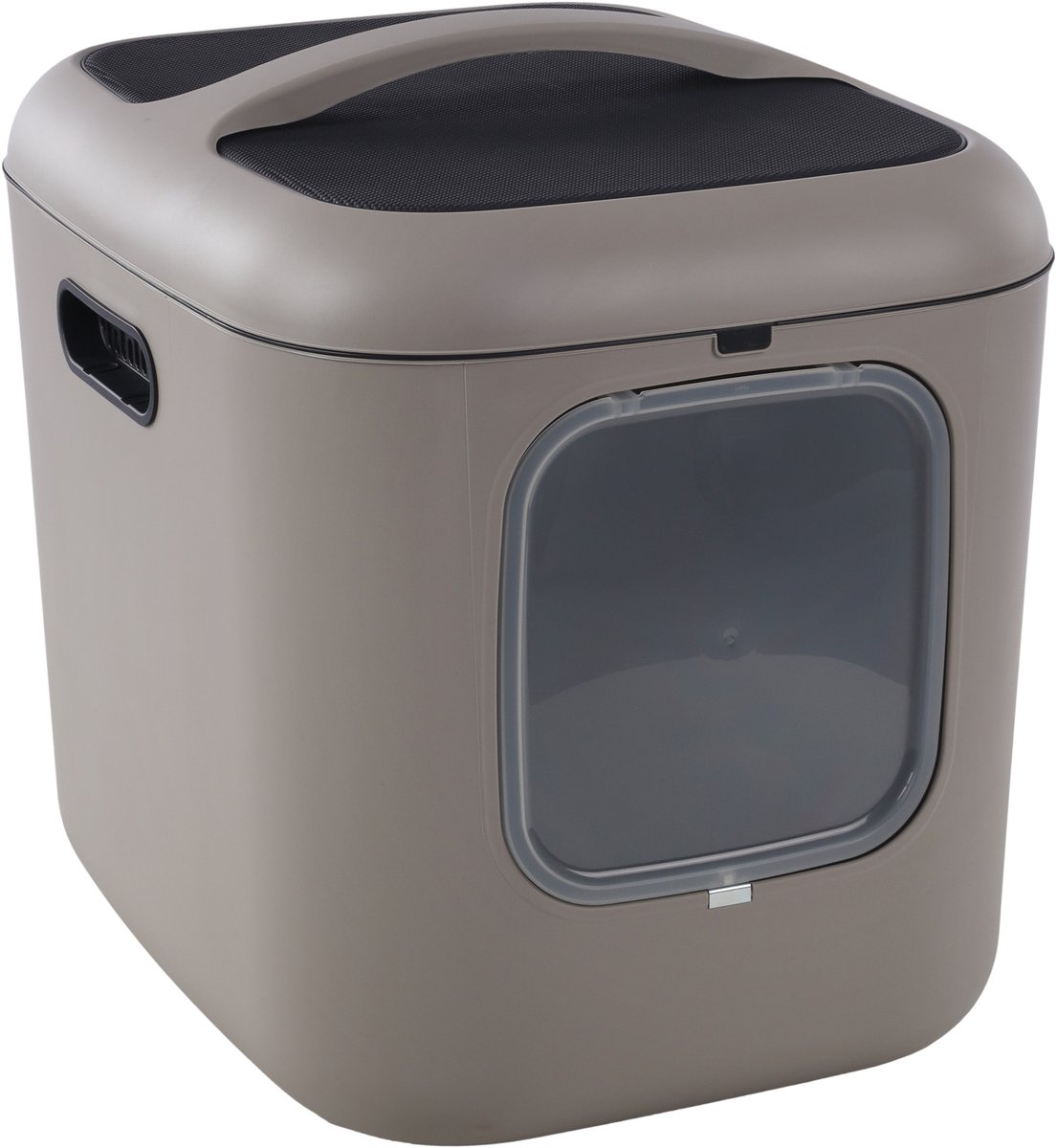 Flamingo kattenbak XXL – kattentoilet grote katten – premium kattenbak met koolfilter – Romy Taupe – 61,5 x 50 x 57,5 cm Flamingo kattenbak XXL – kattentoilet grote katten – premium kattenbak met koolfilter – Romy Taupe – 61,5 x 50 x 57,5 cm