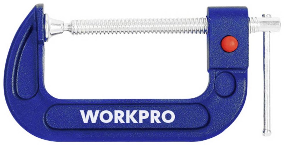 WorkPro WP232023 Snelspanner Spanbreedte (max.):100 mm Afm. werkbereik:100 mm