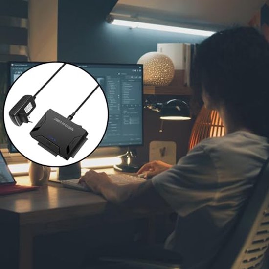 USB 3.0 naar SATA en IDE-adapter met stroomschakelaar voor harde schijven — afbeelding 3