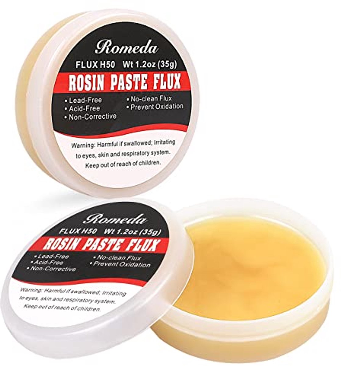 Solderen Flux Pasta voor Loodvrije Elektronica en DIY Projecten - 2 Potten (1.2oz/35g)