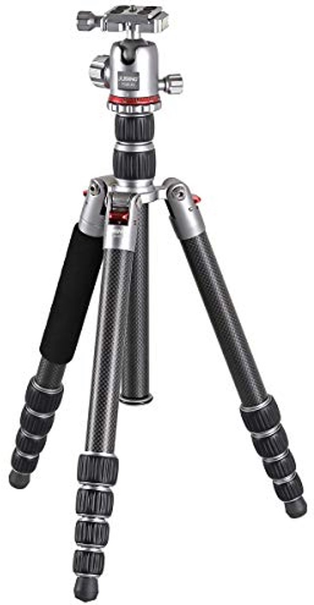 Lichtgewicht Carbon Reisstatief met Kogelkop voor Fotografie