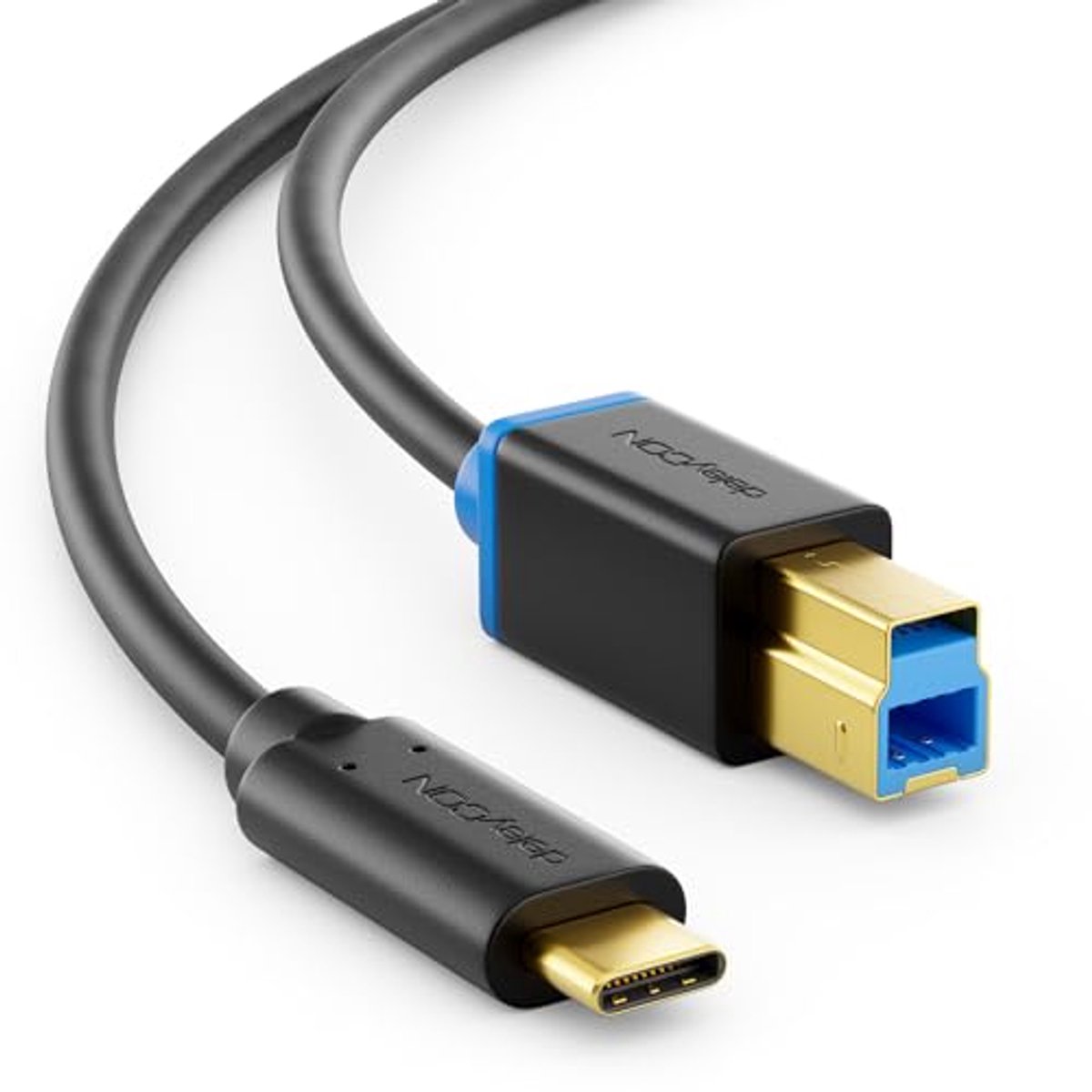 Image of 1m USB 3.0 Printerkabel - Type C naar Type B - 5 Gbit/s Datakabel voor Computer Printers en Externe Harde Schijven - Zwart