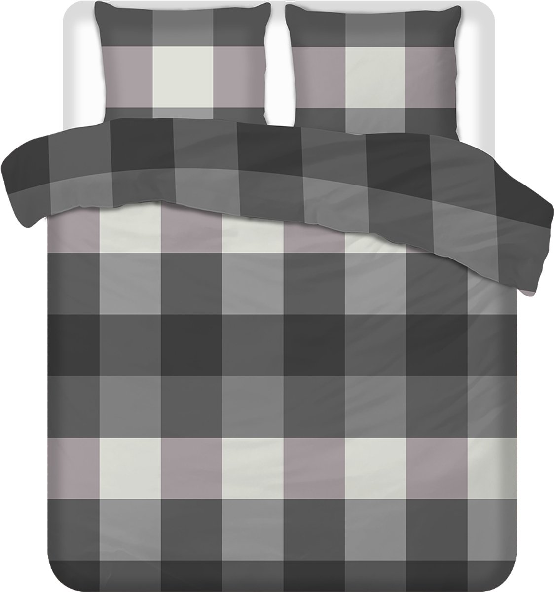 Luxueuze Terschellinger Flanellen Winter Dekbedovertrekset – Modern Blokpatroon – Voor Ultiem Comfort en Warme Nachten – 240x200/220 cm